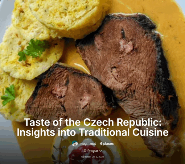 Taste of the Czech Republic: Insights into Traditional Cuisine