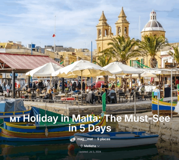 🇲🇹 Holiday in Malta: The Must-See in 5 Days